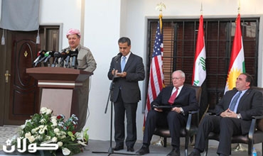 ده‌قی وتاری به‌ڕێز سه‌رۆكی هه‌رێمی كوردستان له‌میانه‌ی كردنه‌وه‌ی كونسڵخانه‌ی ئه‌مریكا له‌هه‌ولێر