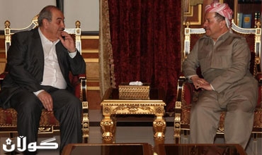 سه‌رۆكی هه‌رێمی كوردستان پێشوازی له‌ سه‌رۆكی لیستی ئه‌لعێراقیه‌ و شاندێكی یاوه‌ری كرد