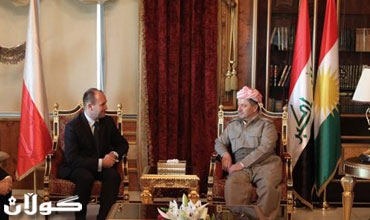 سه‌رۆكی هه‌رێمی كوردستان پێشوازی له‌ سه‌رۆكی هه‌رێمی مالۆپۆڵسكای پۆلۆنی و سه‌رۆك په‌رله‌مانی ئه‌و هه‌رێمه‌ ده‌كات