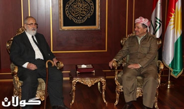 سه‌رۆكی هه‌رێمی كوردستان پێشوازی له‌ میر ته‌حسین به‌گ ده‌كات