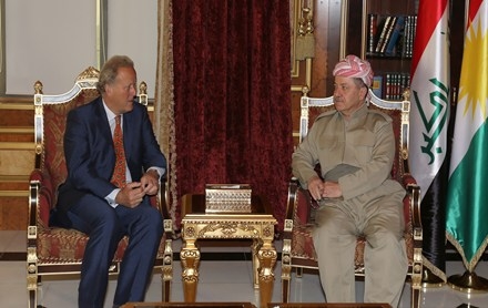 سەرۆكی هەرێمی كوردستان پێشوازی لە سەرۆكی نێردە تایبەتییەكانی سەرۆكوەزیرانی بریتانیا دەكات