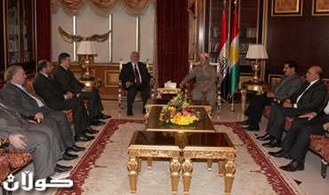 سه‌رۆكی هه‌رێمی كوردستان پێشوازی له‌ ئه‌مینداری گشتی حزبی ئیسلامیی عیراق و شاندێكی یاوه‌ری ده‌كات