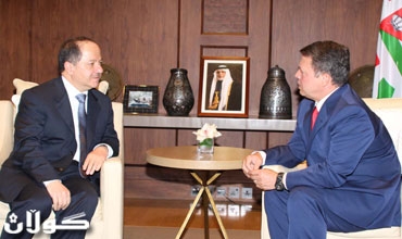 سه‌رۆكێ هه‌رێما كوردستانێ ژبال شاهێ ئه‌رده‌نێڤه‌ هاته‌ پێشوازیكرن