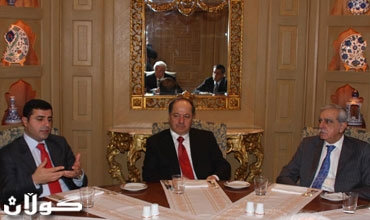 سه‌رۆكی هه‌رێمی كوردستان له‌گه‌ڵ ژماره‌یه‌ك په‌رله‌مانتاری كورد له‌ په‌رله‌مانی توركیا كۆبووه‌وه‌