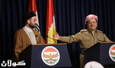 سه‌رۆكی هه‌رێمی كوردستان پێشوازی له‌ سه‌ید عه‌ممار ئه‌لحه‌كیم سه‌رۆكی ئه‌نجوومه‌نی باڵای ئیسلامیی عێراق و شاندی یاوه‌ری ده‌كات