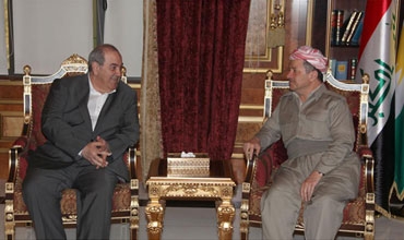 سەرۆكی هه‌رێمی كوردستان پێشوازی لە سەرۆكی لیستی ئەلعیراقیە و شاندێكی یاوەری دەكات