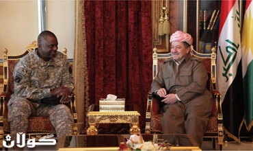 سه‌رۆكی هه‌رێمی كوردستان پێشوازی له‌ فه‌رمانده‌ی گشتی هێزه‌كانی ئه‌مریكا له‌ عیراق ده‌كات