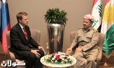 سەرۆكی هه‌رێمی كوردستان پێشوازی لە وەزیری دەرەوەی ‏سلۆڤینیا دەكات