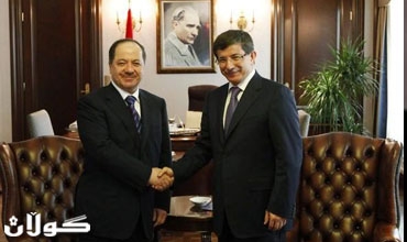 سه‌رۆك بارزانى له‌ كۆنگره‌یه‌كى هاوبه‌شدا له‌گه‌ڵ داود ئۆغلۆ: جێبه‌جێكردنى ماده‌ى 140 كێشه‌ى كه‌ركوك چاره‌سه‌ر ده‌كات