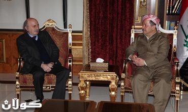 سه‌رۆكی هه‌رێمی كوردستان پێشوازی له‌ وه‌لید جونبوڵات سه‌رۆكی حیزبی ته‌قه‌دومی ئیشتراكی لوبنانی كرد