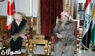 سه‌رۆكی هه‌رێمی كوردستان پێشوازی له‌ باڵیۆزی كه‌نه‌دا له‌ عیراق ده‌كات