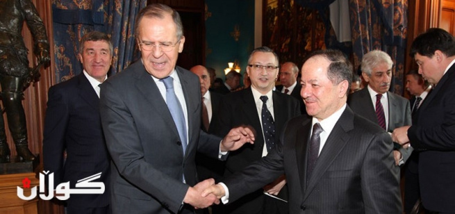 سه‌رۆكی هه‌رێمی كوردستان و وه‌زیری ده‌ره‌وه‌ی ڕووسیا كۆبوونه‌وه‌