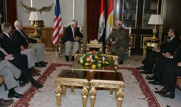 سەرۆكی هه‌رێمی كوردستان پێشوازی لە شاندێكی كۆنگرێسی ئەمریكا دەكات