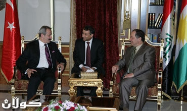 سه‌رۆكی هه‌رێمی كوردستان پێشوازی له‌ وه‌زیری ده‌وڵه‌تی توركیا بۆ كاروباری بازرگانی ده‌ره‌كی و شاندێكی یاوه‌ری ده‌كات