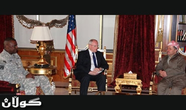 سەرۆكی هه‌رێمی كوردستان پێشوازی لە فەرماندەی گشتی هێزەكانی ئەمریكا و باڵیۆزی ئەو وڵاتە لە عیراق دەكات