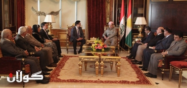 سه‌رۆكی هه‌رێمی كوردستان پێشوازی له‌ شاندێكی باڵای رێكخراوی ئاشتی جیهانی ده‌كات