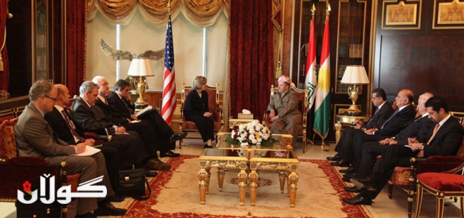 سه‌رۆكی هه‌رێمی كوردستان پێشوازی له‌ شاندێكی باڵای وه‌زاره‌تی ده‌ره‌وه‌ی ئه‌مریكا ده‌كات