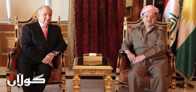 سه‌رۆكی هه‌رێمی كوردستان پێشوازی له‌ سه‌رۆكی كۆنگره‌ی نیشتمانیی عیراق ده‌كات