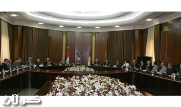 سەرۆكی هەرێمی كوردستان لەگەڵ ئەنجومەنی وەزیران كۆبووەوە