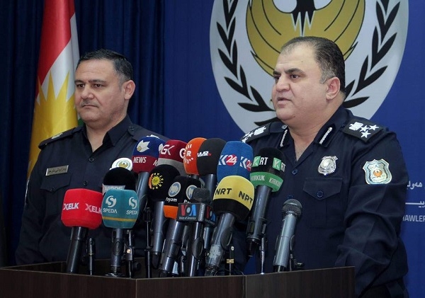 پۆلیسی هەولێر دەستگیركردنی كۆمەڵێك تاوانباری ڕاگەیاند