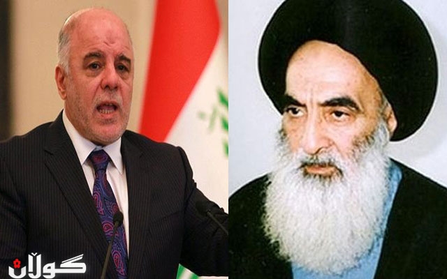 سیستانی پشتیوانیی مه‌عنه‌ویی زیاتر له‌ عه‌بادی ده‌كات