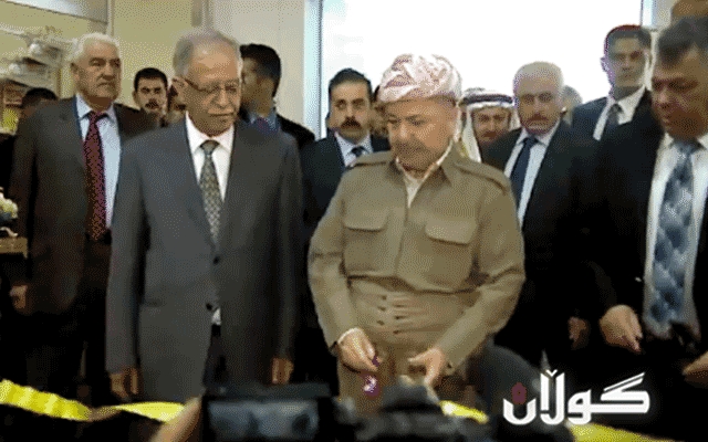 سەرۆك بارزانی پێشانگەی ساڵانەی نێودەوڵەتیی كتێبی لە هەولێر كردەوە 