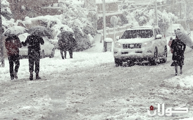 لە كــوردستان باران بارین بەردەوام دەبێ و بەفربارین بەڕێوەیە