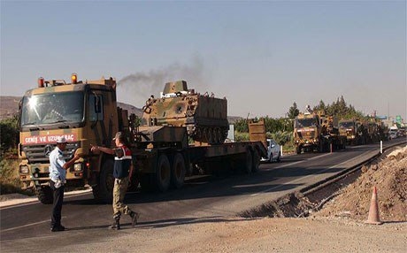  ناردنی سوپای تورکیا بۆ سەر سنووری سووریا بەردەوامە 