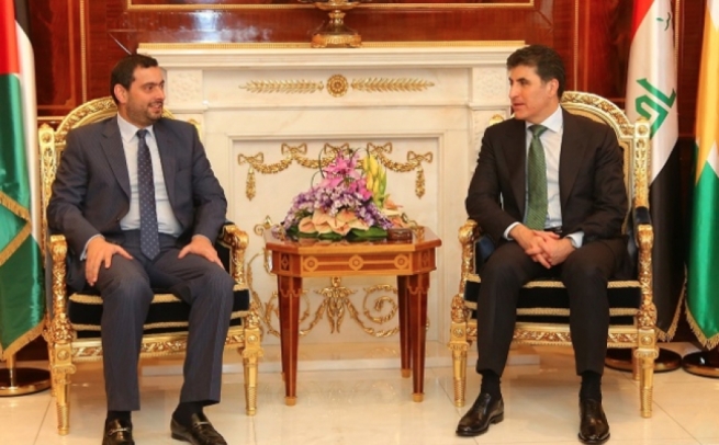 نێچیرڤان بارزانی لەگەڵ وەزیری پیشەسازی و بازرگانیی ئوردن کۆ بووەوە