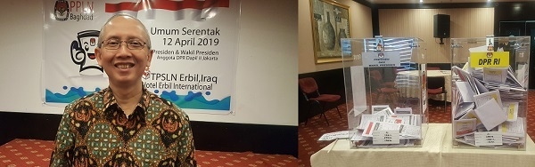 	 هاووڵاتیانی ئیندۆنیسی لە هەولێر دەنگیان بۆ هەڵبژاردنی پەرلەمانی وڵاتەکەیان دا