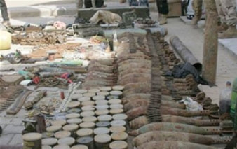 لە نزیك خانەقین 266 بۆمبی جۆراوجۆر دۆزرانەوە 