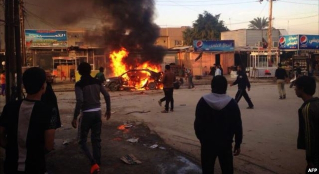 زنجیره‌یه‌ك ته‌قینه‌وه‌ له‌ به‌غدا كوژران و برینداربوونى 31 كه‌سیان لێكه‌وته‌وه‌