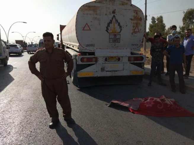 هەولێر.. رووداوێکی هاتوچۆ گیانلەدەستدانی کەسێکی لێکەوتەوە