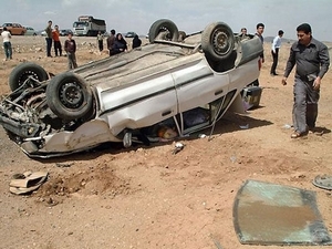 وه‌رگه‌رِانی ئۆتۆمبیلێك له‌گه‌رمیان 3 قوربانی لێكه‌وته‌وه‌