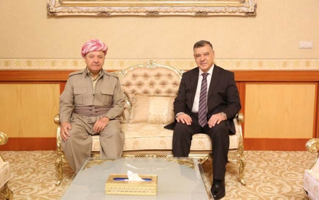 بارزانی و نەسیر ئەلعانی پەیوەندییەکانی هەولێر و بەغدا تاوتوێدەکەن