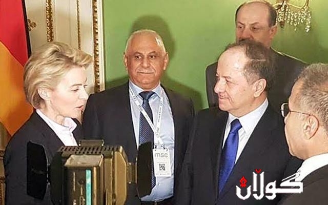 وەزیری بەرگریی ئەڵمانیا: کۆبوونەوەم لەگەڵ بارزانی زۆر گرنگ بوو 