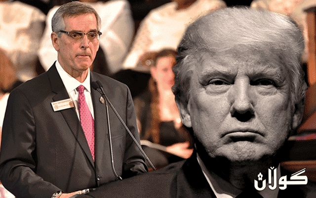  تره‌مپ هه‌ڕه‌شه‌ له‌ به‌رپرسێكی هه‌ڵبژاردنه‌كان ده‌كات