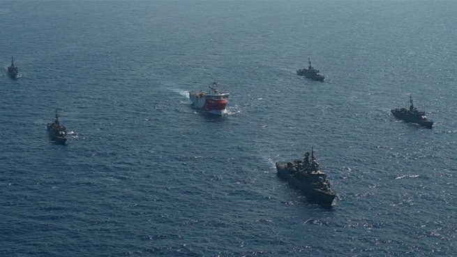 توركیا لە دەریای ئیجەدا یۆنان ھەراسان دەكات