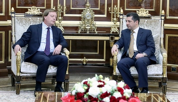  مه‌سروور بارزانی و باڵیۆزی بەریتانیا پرسی ریفراندۆمیان تاوتوو کرد 