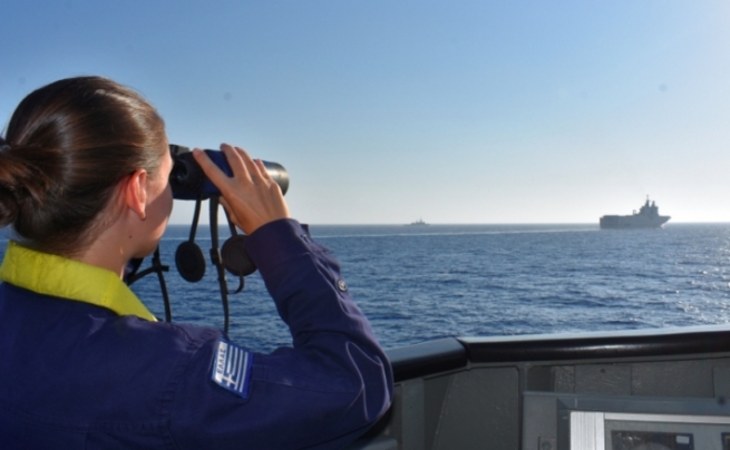 یۆنان دژی توركیا لە دەریای سپی مانۆڕی سەربازی ئەنجام دەدات