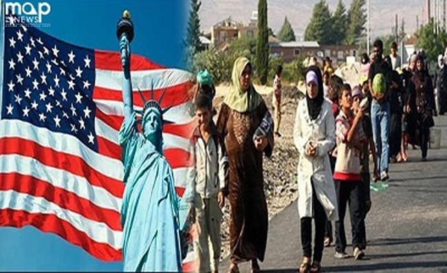  ئەمەریکا ٨٠٠٠ پەنابەری سووریی وەرگرتووە 