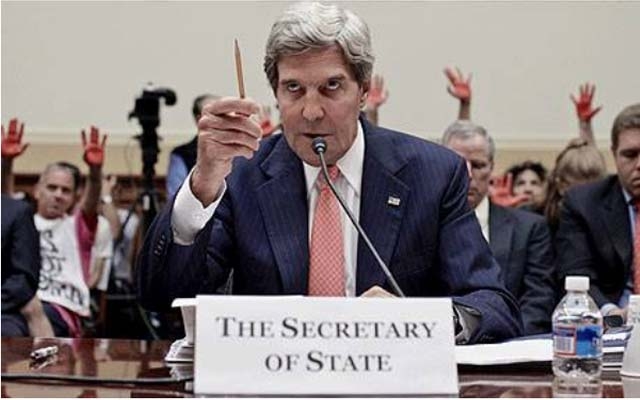  ئەمریکا: زیاتر لە دە وڵات ئامادەیی خۆیان دەربڕیوە بۆ لێدانی سووریا 