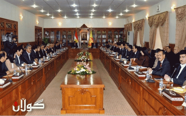  کەمێک لەمەوبەر..  ئەنجومەنی سەرکردایەتیی پارتی بە سەرپەرشتیی سەرۆک بارزانی کۆبووە
