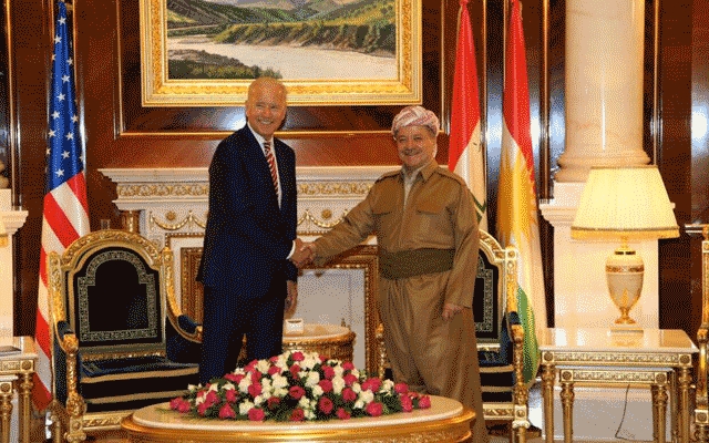 سەرۆكی هەرێمی كوردستان پێشوازی لە جێگری سەرۆكی ویلایەتە یەكگرتووەكانی ئەمەریكا دەكات