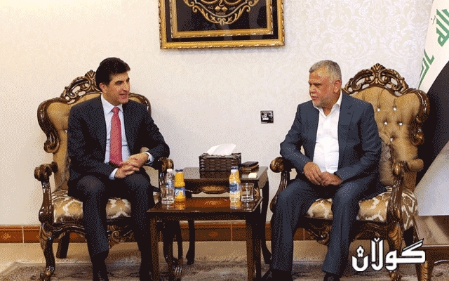 نێچیرڤان بارزانی پێكھێنانی حكوومەت لەگەڵ عەلاوی و عامری تاوتوێ دەكات