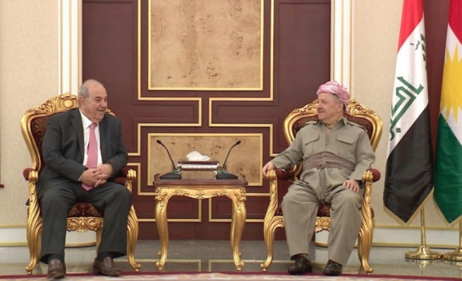 سەرۆك بارزانی و ئەیاد عەلاوی پەیوەندییەکانی نێوان هەولێر و بەغدایان تاوتوێ کرد