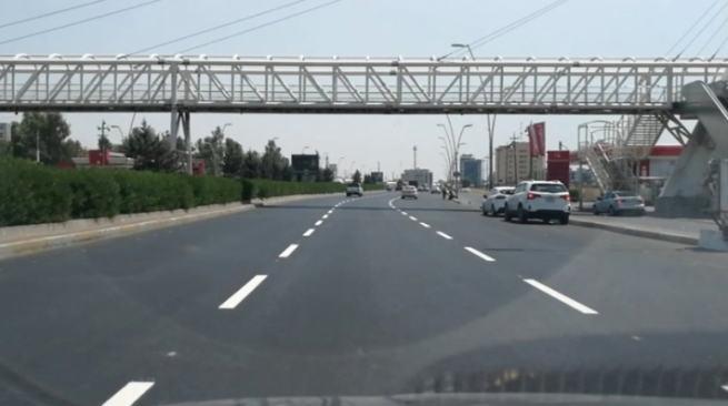 دووبارە هێڵکاریی کردنەوەی شەقامی 100 مەتری هەولێر