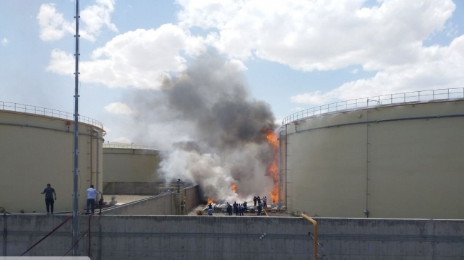 له‌ رۆژهه‌ڵاتی تاران ئاگر له‌ وێستگه‌یه‌كی وزه‌ كه‌وته‌وه‌