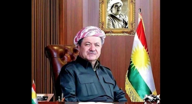  سەرۆک بارزانی: کوردستان برینداری ئەو کارەساتەیە کە تیرۆریستان بەسەر خوشک و برا ئێزدییەکانی هێنا 