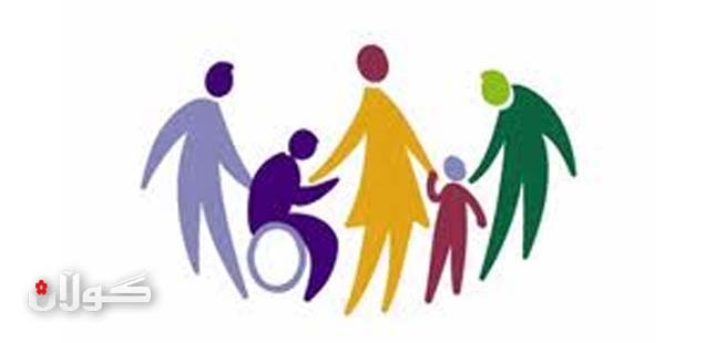 ڕێکخراوەکانی کەمئەندامانی سلێمانی لەبەردەم ئەنجوومەنی وەزیران خۆپیشاندان دەکەن 